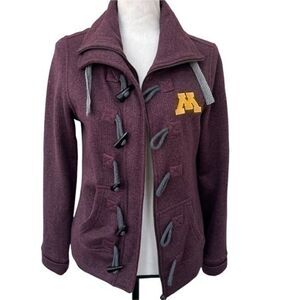Bruzer Renu Minnesota state Nantucket toggle zip maroon jacket womens size S